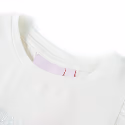 ) Kids' T-shirt with Ruffle Sleeves Tee Children T Shirt Glitter Print Lila 116 - white, 104 (3-4y - Additional view 2