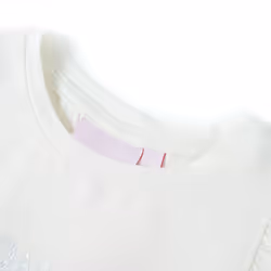 ) Kids' T-shirt with Ruffle Sleeves Tee Children T Shirt Glitter Print Lila 116 - white, 116 (5-6y - Additional view 2