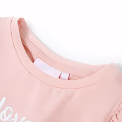 ) Kids' T-shirt with Ruffle Sleeves Tee Children T Shirt Glitter Print Lila 116 - light pink, 104 (3-4y - Additional view 2