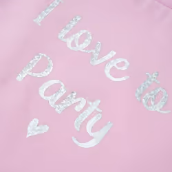 ) Kids' T-shirt with Ruffle Sleeves Tee Children T Shirt Glitter Print Lila 116 - lila, 104 (3-4y - Additional view 3