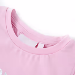) Kids' T-shirt with Ruffle Sleeves Tee Children T Shirt Glitter Print Lila 116 - lila, 116 (5-6y - Additional view 2