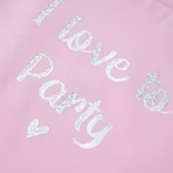 ) Kids' T-shirt with Ruffle Sleeves Tee Children T Shirt Glitter Print Lila 116 - lila, 128 (7-8y - Additional view 3