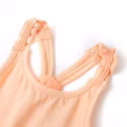 Kids' Tank Top Sleeveless Children's Camisole Undershirt Vest Glitter Heart - orange, 116