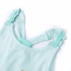 Kids' Tank Top Sleeveless Children's Camisole Undershirt Vest Glitter Heart - mint, 92
