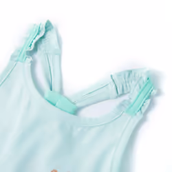Kids' Tank Top Sleeveless Children's Camisole Undershirt Vest Glitter Heart - mint, 116