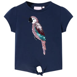 Kids' T-shirt Short Sleeves Children's Shirt Tee Kids' Top Clothes Navy 116 - navy, 92