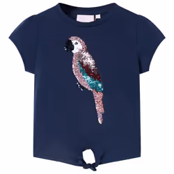 Kids' T-shirt Short Sleeves Children's Shirt Tee Kids' Top Clothes Navy 116 - navy, 104