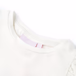 Kids' T-shirt Short Sleeves Tee Children's T Shirt Toddler Kids' Top Ecru - 92