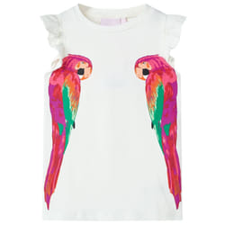 Kids' T-shirt Short Sleeves Tee Children's T Shirt Toddler Kids' Top Ecru - 104