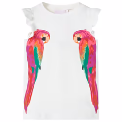 Kids' T-shirt Short Sleeves Tee Children's T Shirt Toddler Kids' Top Ecru - 116