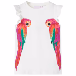 Kids' T-shirt Short Sleeves Tee Children's T Shirt Toddler Kids' Top Ecru - 128