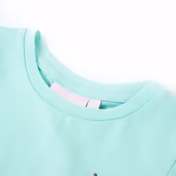 ) Kids' T-shirt Short Sleeves Children's T Shirt Tee Toddler Top Giraffe Print - aqua, 104 (3-4y