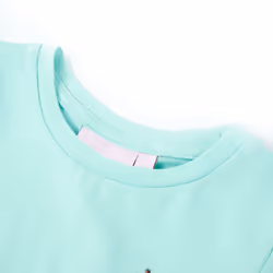 ) Kids' T-shirt Short Sleeves Children's T Shirt Tee Toddler Top Giraffe Print - aqua, 140 (9-10y
