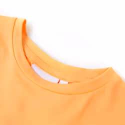 ) Kids' T-shirt Short Sleeves Children's T Shirt Tee Toddler Top Giraffe Print - orange, 128 (7-8y