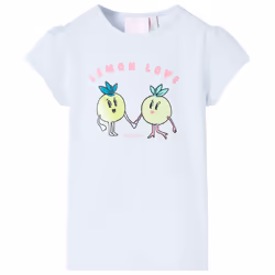 ) Kids' T-shirt Short Sleeves Children's T Shirt Tops Tee Cartoon Lemon Print - 104 (3-4y