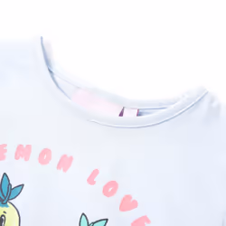 ) Kids' T-shirt Short Sleeves Children's T Shirt Tops Tee Cartoon Lemon Print - 140 (9-10y