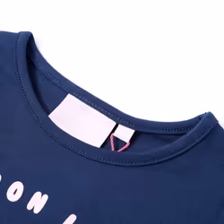 Kids' T-shirt Short Sleeves Children's T Shirt Tops Tee Cartoon Lemon Print - navy, 116