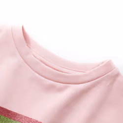 Kids' Dress with Drawstring Girls' Dress Children's Short Dress Light Pink 128