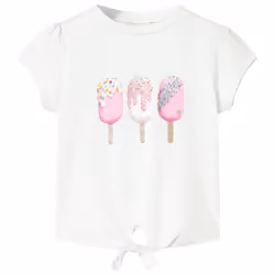 Kids' T-shirt Short Sleeves Children's Shirt Tee Kids' Top Clothes Blue 128 - ecru, 128