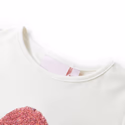 Kids' T-shirt Short Sleeves Children's T Shirt Tee Top Sequin Ice Cream Neon - ecru, 116
