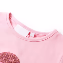 Kids' T-shirt Short Sleeves Children's T Shirt Tee Top Sequin Ice Cream Neon - pink, 128