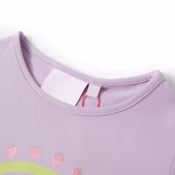 Kids' T-shirt Short Sleeves Children's T Shirt Kids' Tops Tee Rainbow Print - lilac, 140