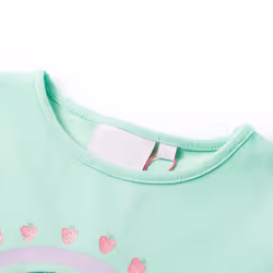 Kids' T-shirt Short Sleeves Children's T Shirt Kids' Tops Tee Rainbow Print - green, 116