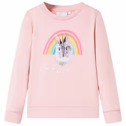 Kids' Sweatshirt Children Long Sleeves Toddler Pullover Kids' Top Clothes - pink, 104