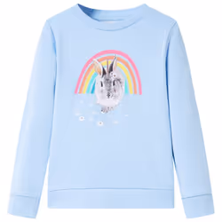 Kids' Sweatshirt Children Long Sleeves Toddler Pullover Kids' Top Clothes - blue, 128