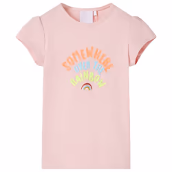 ) Kids' T-shirt Short Sleeves Tee Children's T Shirt Toddler Clothes Kids' Top - pink, 104 (3-4y