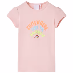 ) Kids' T-shirt Short Sleeves Tee Children's T Shirt Toddler Clothes Kids' Top - pink, 116 (5-6y