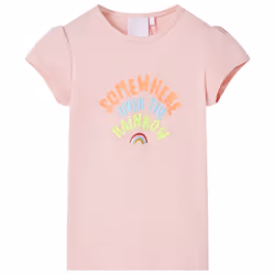 ) Kids' T-shirt Short Sleeves Tee Children's T Shirt Toddler Clothes Kids' Top - pink, 128 (7-8y