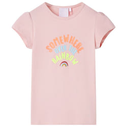 ) Kids' T-shirt Short Sleeves Tee Children's T Shirt Toddler Clothes Kids' Top - pink, 128 (7-8y