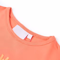 ) Kids' T-shirt Short Sleeves Tee Children's T Shirt Toddler Clothes Kids' Top - coral, 140 (9-10y