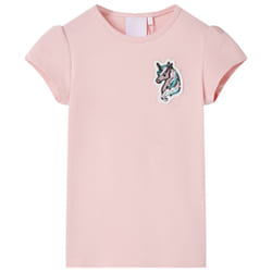 Kids' T-shirt Short Sleeves Tee Children T Shirt Toddler Top Bright Yellow 104 - pink, 104