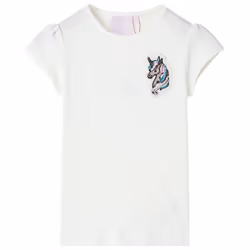 Kids' T-shirt Short Sleeves Tee Children T Shirt Toddler Top Bright Yellow 104 - ecru, 116