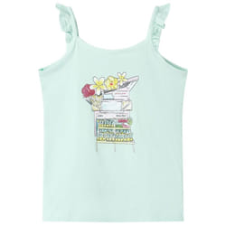 Kids' Tank Top Children Sleeveless Camisole Undershirt Vest Top Light Mint - 116