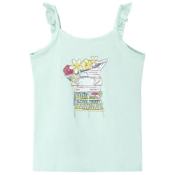 Kids' Tank Top Children Sleeveless Camisole Undershirt Vest Top Light Mint - 128