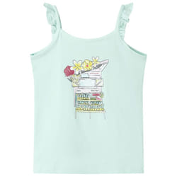 Kids' Tank Top Children Sleeveless Camisole Undershirt Vest Top Light Mint - 140