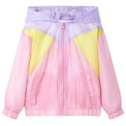 Kids' Hooded Jacket with Zip Children's Long Sleeves Coat Kids Zip up Jacket - pink, 104