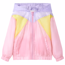 Kids' Hooded Jacket with Zip Children's Long Sleeves Coat Kids Zip up Jacket - pink, 128