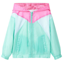 Kids' Hooded Jacket with Zip Children's Long Sleeves Coat Kids Zip up Jacket - green, 92