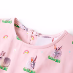 Kids' Dress Children' Dress Toddler School Casual Kids Girls' Dress Light Pink - 92