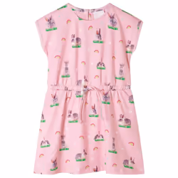 Kids' Dress Children' Dress Toddler School Casual Kids Girls' Dress Light Pink - 116