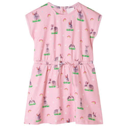 Kids' Dress Children' Dress Toddler School Casual Kids Girls' Dress Light Pink - 116