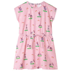Kids' Dress Children' Dress Toddler School Casual Kids Girls' Dress Light Pink - 140