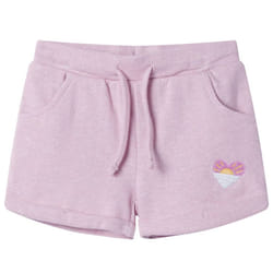 ) Kids' Shorts with Drawstring Children's Pants Kids Elasticated Waist Shorts - lila, 92 (1.5-2y