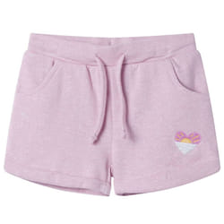 ) Kids' Shorts with Drawstring Children's Pants Kids Elasticated Waist Shorts - lila, 104 (3-4y