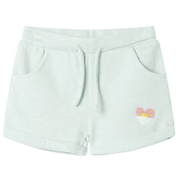 ) Kids' Shorts with Drawstring Children's Pants Kids Elasticated Waist Shorts - mint, 116 (5-6y