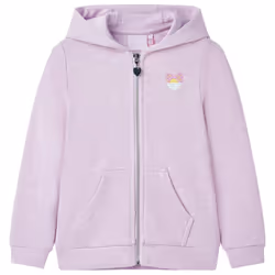 ) Kids' Hooded Sweatshirt with Zip Children's Pullover Hoodie Kids' Top Lila Mix - lila, 92 (1.5-2y
